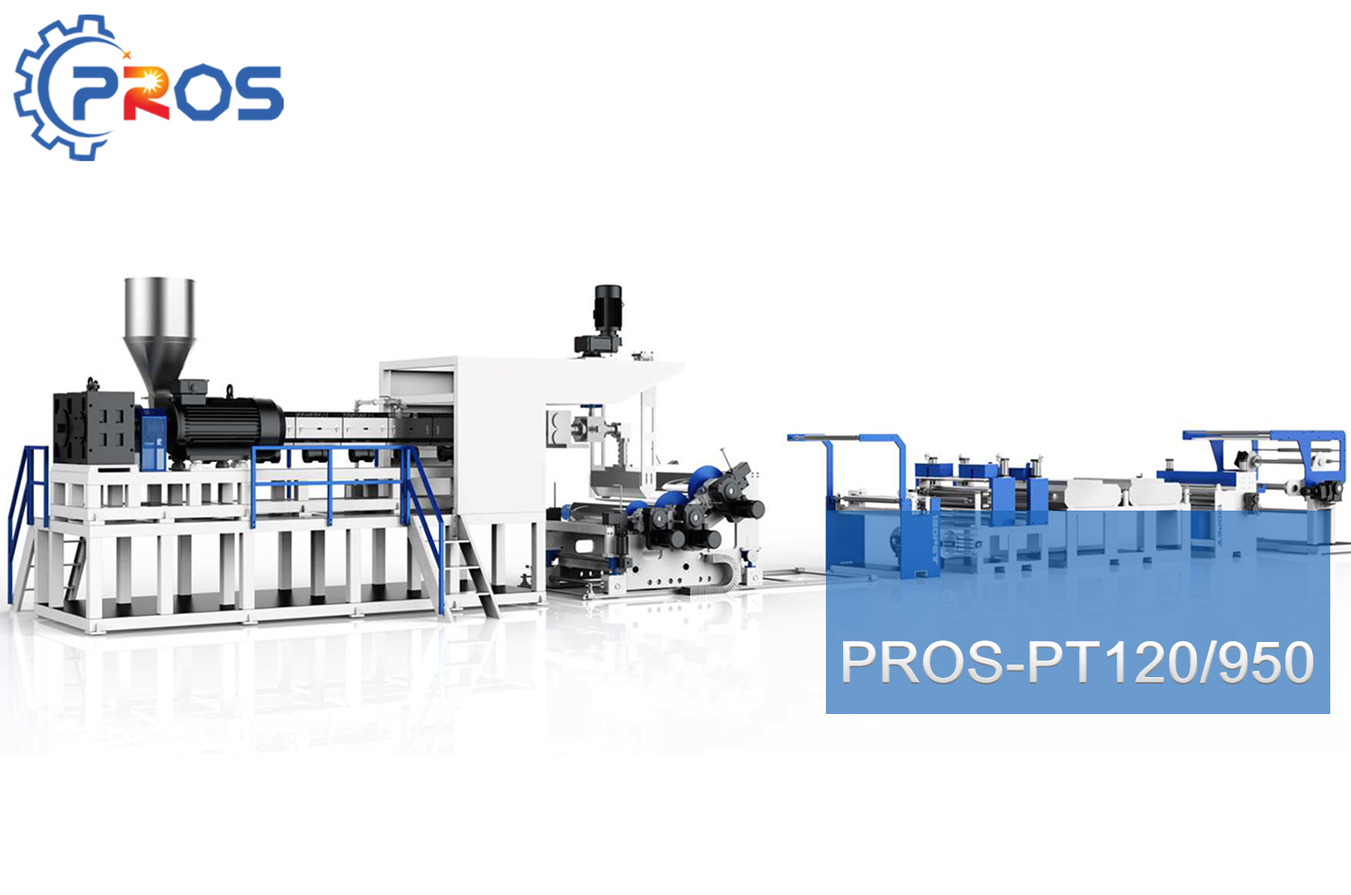 Máquina Extrusora para Láminas/Bobinas/Hojas de Plástico PET 